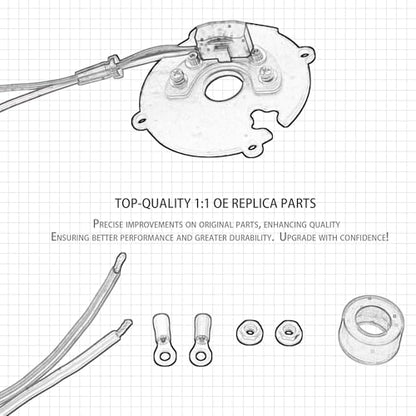 1146A Electronic Ignition Module Harness Waterproof Compatible with Delco 4 Cylinder Distributor Chris Craft Mercruiser OMC Universal Waukesha Allis Chalmers Clark Huster Minneapolis-Moline - size: 1146A