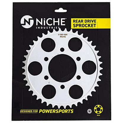 NICHE Drive Sprocket Chain Combo for Suzuki GSX750 Front 15 Rear 42 Tooth 530VM-X X-Ring 112 Links - size: X-Ring Chain
