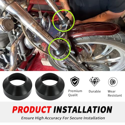35mm Front Fork Leg Seals & Boots Rebuild Kit for Harley Sportster 1000 XLH Roadster XLS 1200 Super Glide Fat Bob 1975-1983