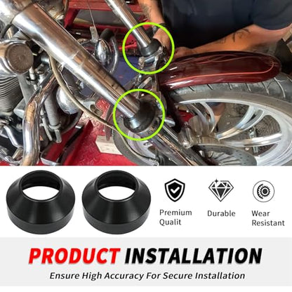 35mm Front Fork Leg Seals & Boots Rebuild Kit for Harley Sportster 1000 XLH Roadster XLS 1200 Super Glide Fat Bob 1975-1983