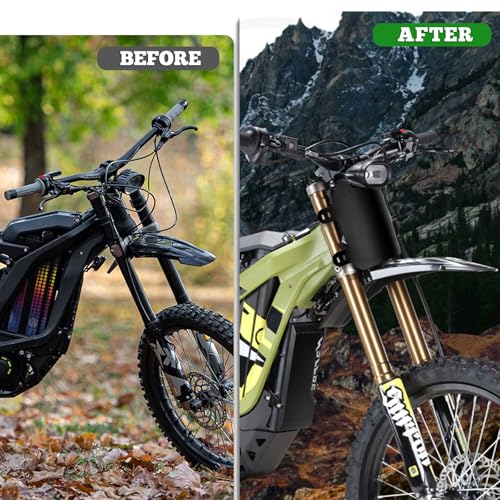 XINGWU Front Number Plate for Ebike Durable ABS Plate Dirt Bike Plate Replacement for Surron Light Bee Ridstar Q20 Tutti Soleil 01 Talaria Sting MX3 MX4 MX5 Super73 E Ride Pro Black - size: Number Plate, style: Black