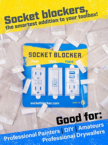 – The Smarter Outlet Cover for Drywall & Painting – Better than Tape for Remodeling & DIY Projects - 6 Pack - size: 6 Pack