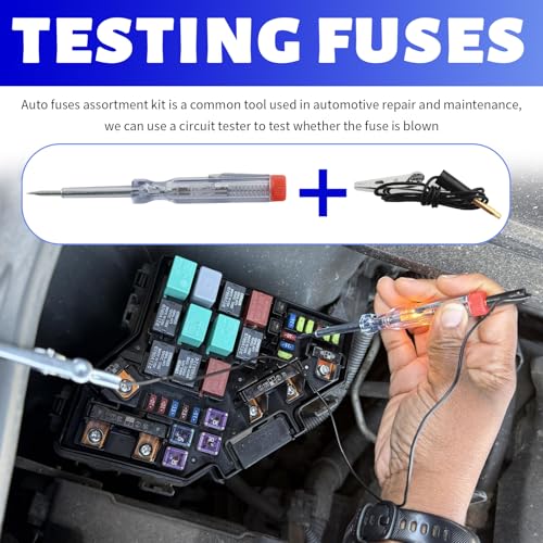 306PCS Car Fuses Assortment Kit with Fuse Tester,Puller,Standard & Mini & Low Profile Mini Auto Fuse(2A/5A/7.5A/10A/15A/20A/25A/30A/35A),Fuses Automotive Kit for Car Truck Motorcycle