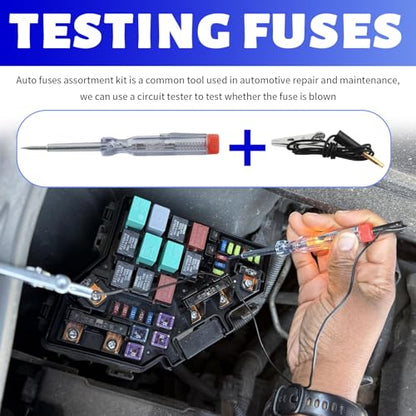306PCS Car Fuses Assortment Kit with Fuse Tester,Puller,Standard & Mini & Low Profile Mini Auto Fuse(2A/5A/7.5A/10A/15A/20A/25A/30A/35A),Fuses Automotive Kit for Car Truck Motorcycle