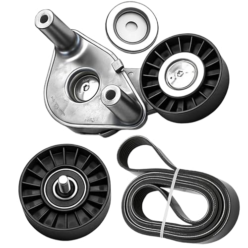 Serpentine Belt Kit With Tensioner And Idler Pulley For Hyundai Tucson - size: Hyundai Tucson, Santa Fe, Sonata V6 (99-09)