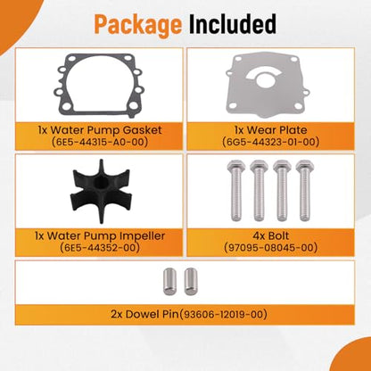 maXpeedingrods Water Pump Impeller Repair Kit for Yamaha Outboard Marine - size: For 4 Stroke 150-250 HP & 2 Stroke 150-225 HP