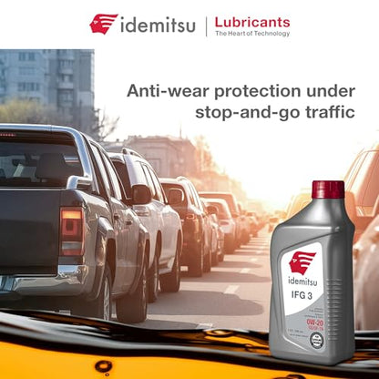 Idemitsu IFG3 0W-20 SP/GF-7A Full Synthetic Motor Oil – 1 Qt, Case of 12 - size: 1 Quart, style: 12 Pack