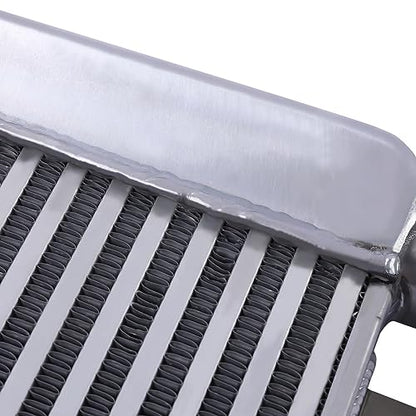 2.50 Inch Inlet/Outlet Diameter, Universal Aluminum Intercooler 24x11x3 inch, Turbo Under the Front of the Car Mount Universal Aluminum Intercooler Cooling Kit - size: 24x11x3