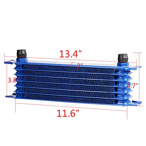 GRAND ORANGE 7 Row AN10 Engine Oil Cooler Kit Compatible with 2006-2012 BMW Mini Cooper S Turbo R56 - size: 7 Row 10 AN | Fit 2006-2012 BMW Mini