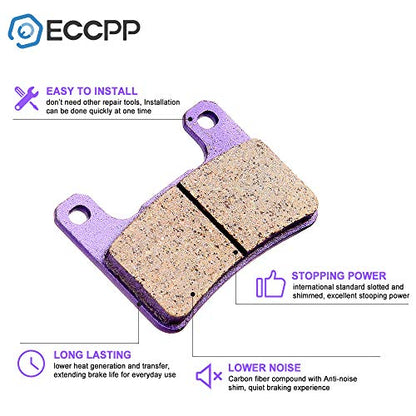 ECCPP Brake Pads Fits for Suzuki GSXR 1000 2004 2005 2006, GSXR 600 K4/K5 2004 2005, GSXR 750 K4/K5 2004 2005, FA379 FA254 Front and Rear Brake Pads