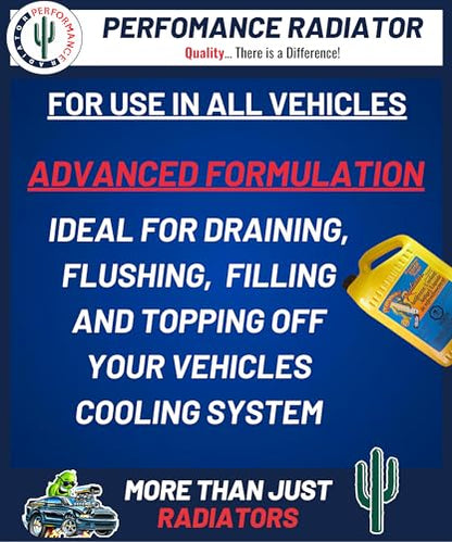 Perfomance Radiator Global Extended Life Antifreeeze/Coolant - 50/50 Premix, Use in All Makes & Models, 1 Gallon