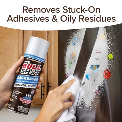 Bull Shot Degreaser Pro, Heavy-Duty Foaming Grime Remover, Residue-Free - size: 19 Ounce (Pack of 1)