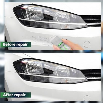 TEHAUX Tungsten Denibbing Tool, Rectangular Paint Run Removal Tool, Carbide Scraper Denibbing Blade for Car Clear Coat, Dust Nibs, Sagging & Spot Repair