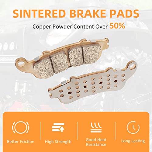 Brake Pads Front Rear Sintered for Honda VTX1800 Fury Interstate Sabre Stateline 1300-ABS VT1300 Shadow Aero 750-ABS VT750