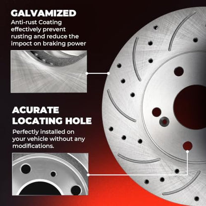 11.81 inch Front Rotors Kits Replacement for Honda Accord 2003-2011 - size: S-31275+P-787