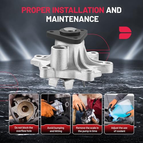 BDFHYK AW9406 Water Pump Kit Compatible with Scion xA/xB 2004-2006, Compatible with Toyota Echo 2000-2005, Prius 2001-2009, Yaris 2004-2018, Avanza 2007-2008/2010-2012, Replaces AW9406 - size: AW9406
