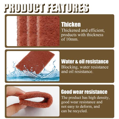 12pcs Red Scouring Pads, Heavy Duty Scour Pads Multipurpose Scour Pad Reusable Scrubbing Pads with Anti Grease Technology for Kitchen Scrubber Sink Dish Cleaning Metal Grills - size: Medium, 12pcs
