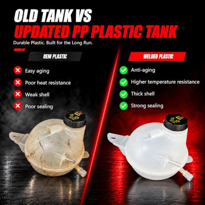Engine Coolant Overflow Reservoir Tank with Cap Compatible with Ford Transit-150 Transit-250 Transit-350 2015-2019, Coolant Recovery Expansion Tank, Replaces BK2Z-8A080-B, Direct Replacement - size: BK2Z-8A080-B