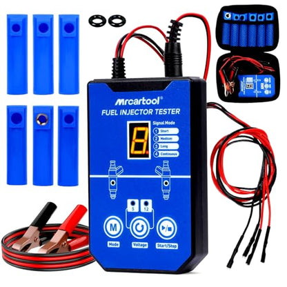 MRCARTOOL Fuel Injector Tester 5V/12V 8 Modes Cleaner Kit for GDI/FSI/EFI