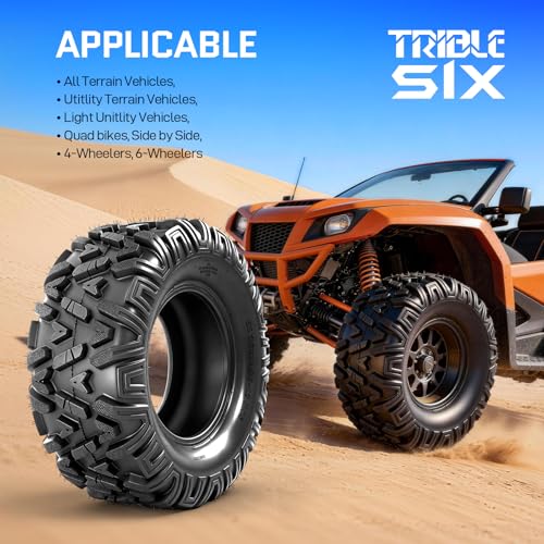 26x11-12 ATV Tires,6PR All-Terrain Tires,Tubeless,Pack of 2 - size: 26x11x12