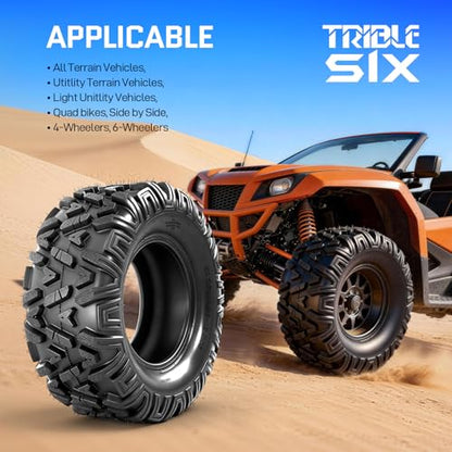 26x11-12 ATV Tires,6PR All-Terrain Tires,Tubeless,Pack of 2 - size: 26x11x12