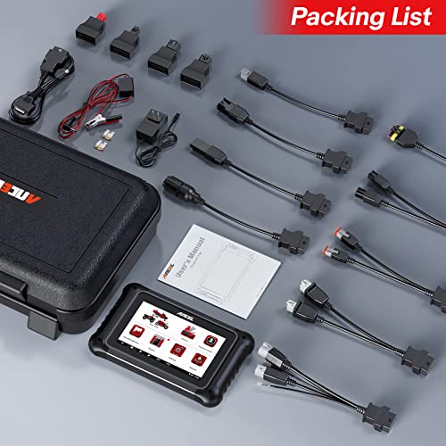 ANCEL MT700 Motorcycle OBD2 Scanner with 35+ Reset Functions - color: Light black