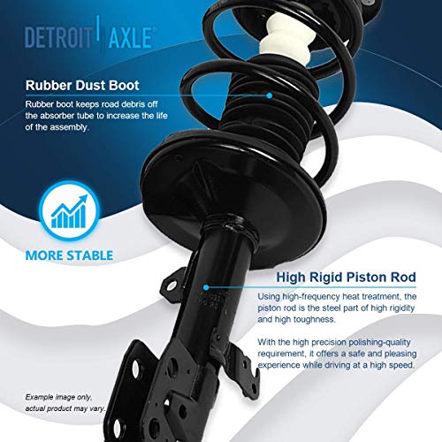Detroit Axle - 1.8L Front Struts Sway Bar Links for 11-13 Toyota Matrix - size: 4QS1900686/Sway Kit