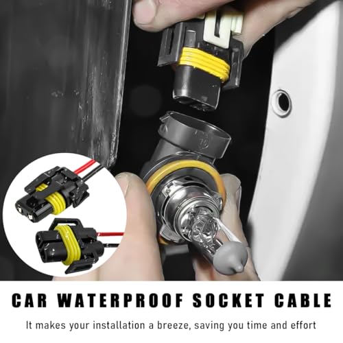 Wevdn 2 PCS 9005 HB3 9006 HB4 9012 Bulb Socket, Headlight Connector Female Adapter Wiring Harness Socket, Automotive Headlights Fog Lights Socket Wire Replacement, Car Accessories - color: 9005 9006, 2PCS
