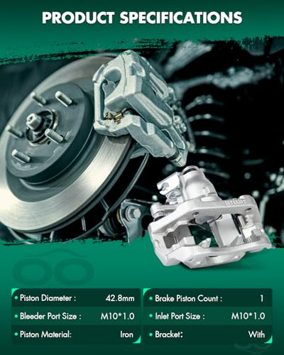 SCITOO 18B5212 Rear Right Disc Brake Caliper Assembly For Ford,For Lincoln - size: Rear Passenger[18B5212]