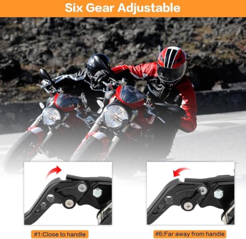 Universal Motorcycle 7/8" 22mm Brake Master Cylinder Clutch Lever - color: Black