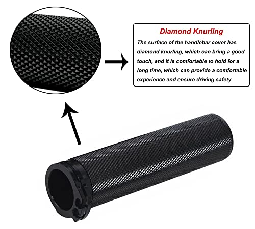 Motorcycle 1" Handlebar Grip Handgrips Fit for Harley Touring Sporster Dyna Softail V-Rod 1 Pair
