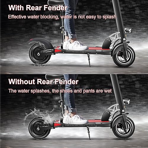 Rear Mudguard with Taillight Scooter Fender Bracket Replacement Accessory Compatible with Kugoo M4, M4Pro Electric Scooter