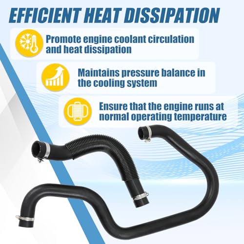 Engine Upper & Lower Radiator Coolant Hose Kit Replaces 22827731 22827735