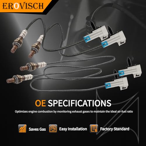 Oxygen O2 Sensor 250-24470 Upstream Downstream Set of 4 - color: Set of 4, size: 250-24470