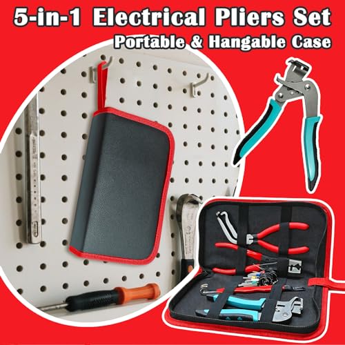 Clip Removal Tool Kit, 4-Piece Car Pliers for Trim, Clamps & Connectors - color: B-red 4pcs