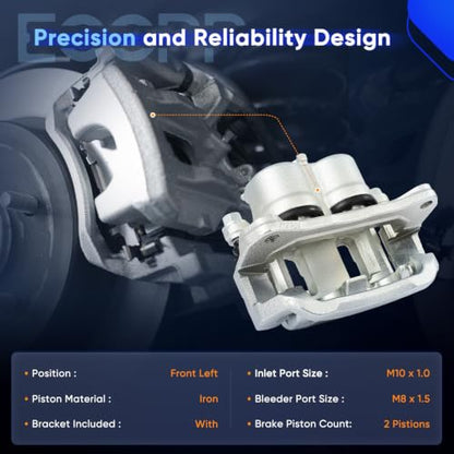 ECCPP 18B5026AS Front Left Disc Brake Caliper Assembly - size: Front Left[18B5026AS]