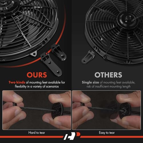 A-Premium 7.5'' 7.5 inch Slim Universal Electric Cooling Fan Assembly - style: 7.5 inch