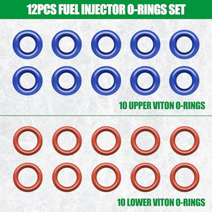 JA&MIU Fuel Injector O-Ring Set, O-Ring Injector Rebuild Kit 2171588 for GM