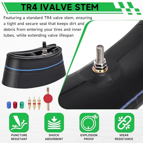 2.75/3.00-21 Motorcycle Inner Tire 80/100-21,90/90-21,90/100-21 Inner Tube TR4 Staight Valve Stem for Dirt Bike Tire Tube,Pit Bike Inner Tire - size: 2.75/3.00-21" 1pc