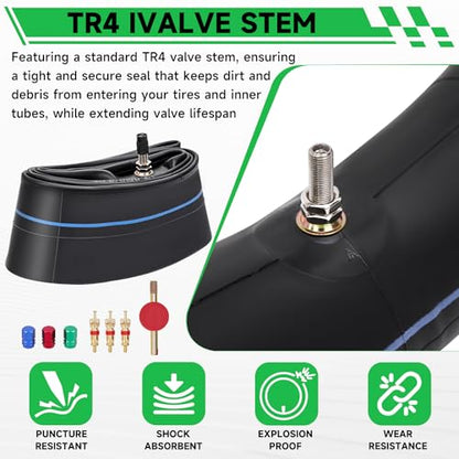 2.75/3.00-21 Motorcycle Inner Tire 80/100-21,90/90-21,90/100-21 Inner Tube TR4 Staight Valve Stem for Dirt Bike Tire Tube,Pit Bike Inner Tire - size: 2.75/3.00-21" 1pc