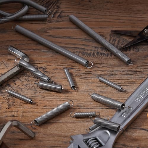 4pcs Extension Springs,0.047"x0.4"x11.8" 304 Stainless Steel - size: 0.047"x0.4"x11.8"