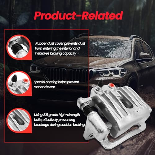 Rear Brake Calipers Compatible with Hyundai Sonata [ 2011-2015 ] - size: Rear Sonata 2011-2015