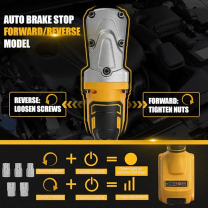 Right Angle Impact Wrench for Dewalt 20V MAX Battery (No Battery)