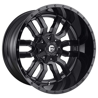 Fuel D596 Sledge 17x9 6x135/6x139.7 (6x5.5") +2mm Matte/Gloss Black Wheel Rim