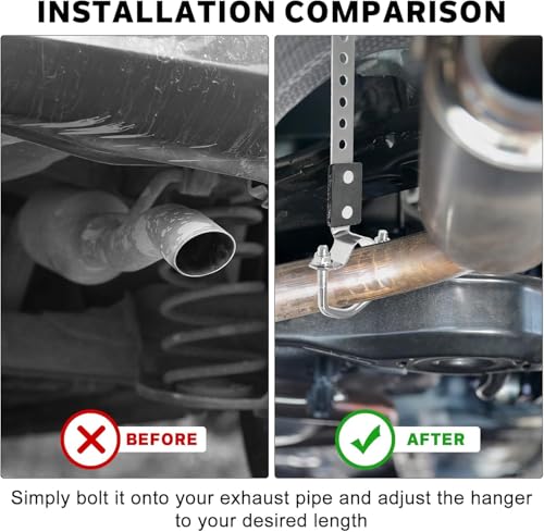 Heavy Duty Exhaust Hangers, Universal Tailpipe Bracket