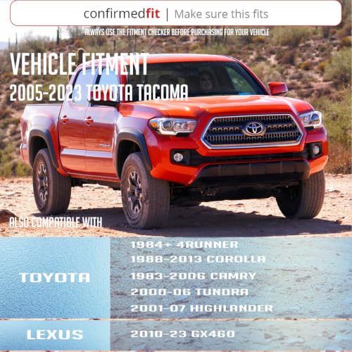 Wheel Accessories Parts 4 Locks + Key M12x1.5 12x1.5 Thread OEM Style Wheel Locks 1.9" Long Chrome Dual Hex Key 13/16" & 3/4" Hex Hex Fits Toyota Tacoma | 4Runner | FJ Cruiser | - size: M12x1.5, style: Toyota Tacoma