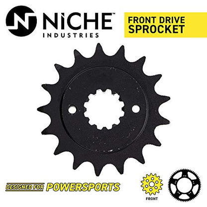 NICHE Drive Sprocket Chain Combo for Honda VT750C VT750CD VT750C2 Front 17 Rear 41 Tooth 525VM-X X-Ring 122 Links - size: X-Ring Chain