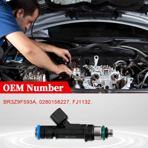 FJ1132 Fuel Injector Replace#BR3Z9F593A, 0280158227-8PCS - size: FJ1132(8PC)