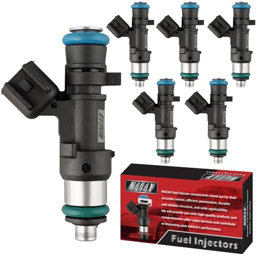 Set of 6 Fuel Injectors 0280158028 RL591986AA Replacement - size: 0280158028