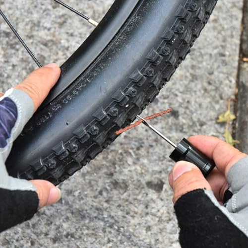 50Pcs Tubeless Tire Repair Bacon Plugs - Universal Rubber Refill Strips for Road & Mountain Bikes